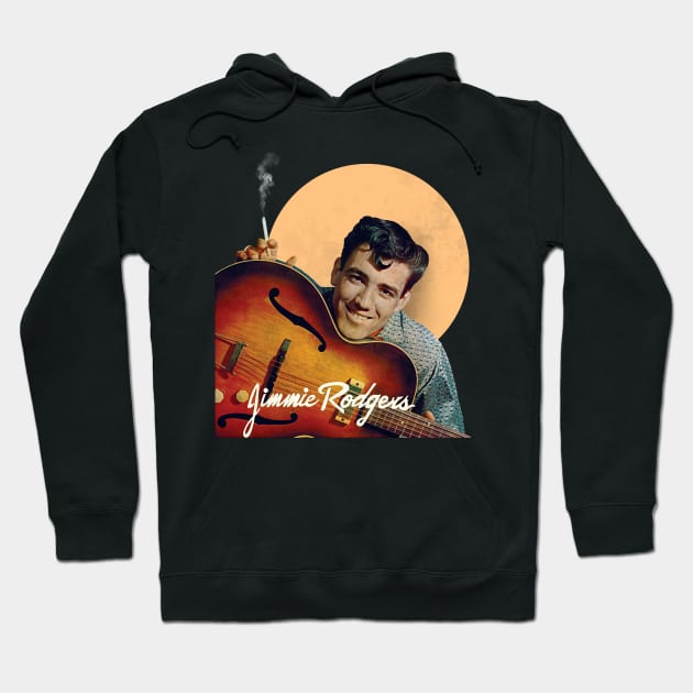 Jimmie Rodgers // Classic Country Legend Tribute Hoodie by darklordpug